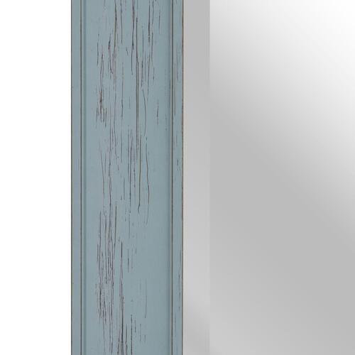 Vægspejl 56 x 2 x 126 cm Blå Træ