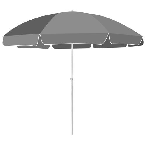 Strandparasol 300 cm antracitgrå