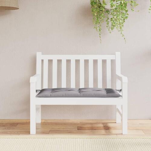 Hynde til havebænk 110x50x7 cm oxfordstof grå