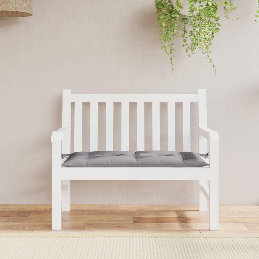 Hynde til havebænk 110x50x7 cm oxfordstof grå