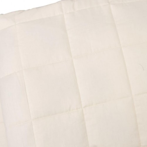 Tyngdetæppe i bomuld 122×183 cm - 9 kg, lys creme