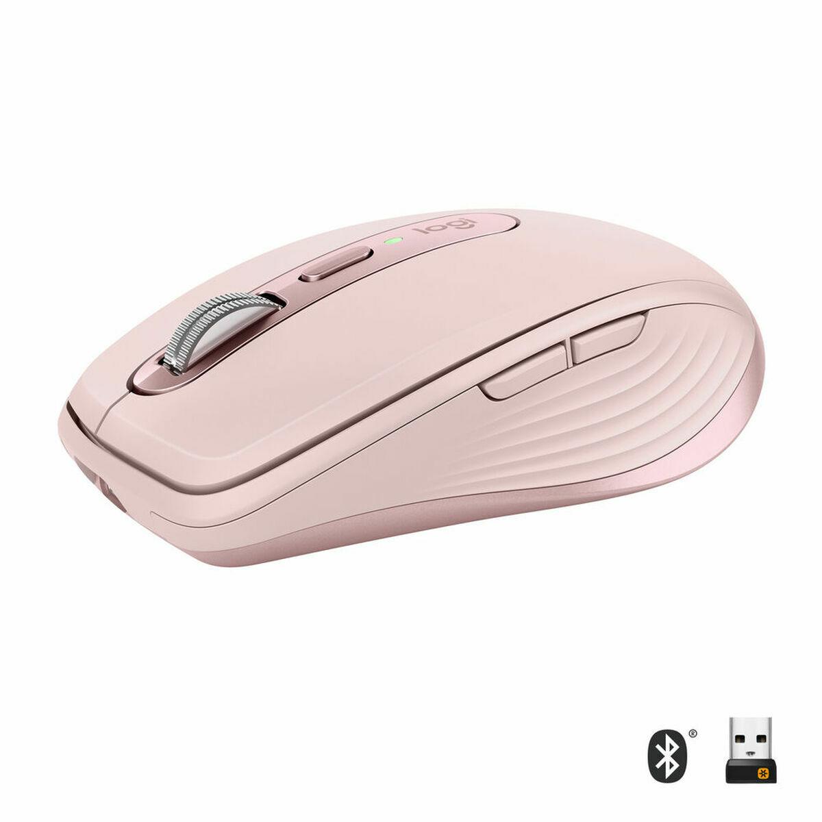 Logitech trådløs mus 910-005990 - Pink, 4000 dpi