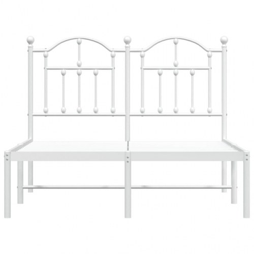 Sengeramme med sengegavl 120 x 200 cm - hvid