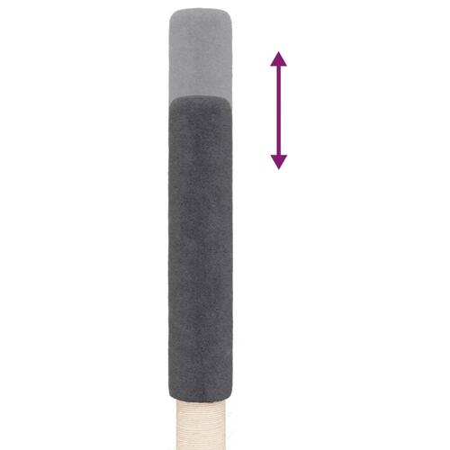 Kradsetræ fra gulv til loft 267,5-297,5 cm mørkegrå