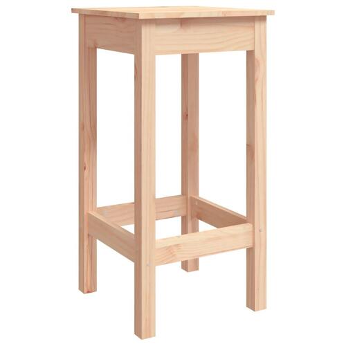 Barstole 2 stk. 40x40x78 cm massivt fyrretræ