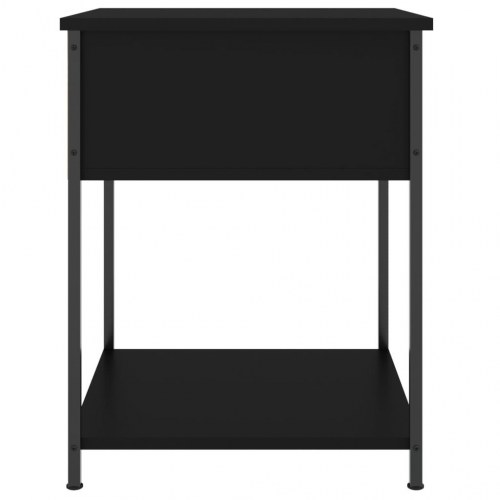 Sengebord 44x45x58 cm konstrueret træ sort