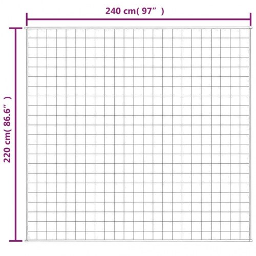 Tyngdetæppe i bomuld 220 × 240 cm - 11 kg, blå