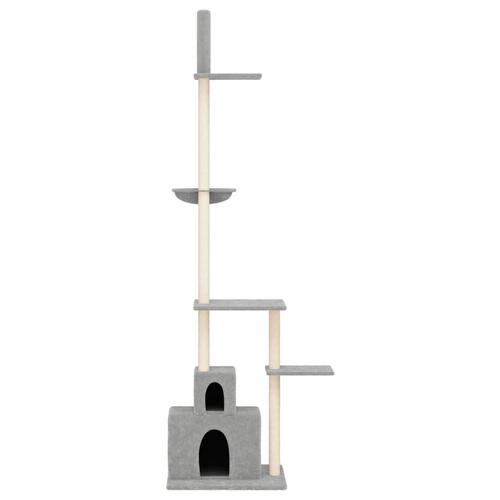 Kradsetræ fra gulv til loft 250,5-276,5 cm lysegrå
