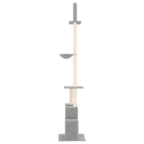 Kradsetræ fra gulv til loft 250,5-276,5 cm lysegrå