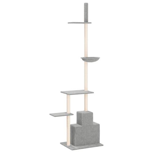 Kradsetræ fra gulv til loft 250,5-276,5 cm lysegrå