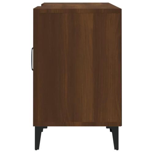 Tv-bord 150x30x50 cm konstrueret træ brun egetræsfarve