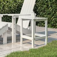 Adirondack-havebord 38x38x46 HDPE hvid