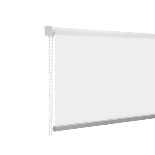 Rullegardiner 180 x 180 cm Hvid Klæde Plastik (6 enheder)