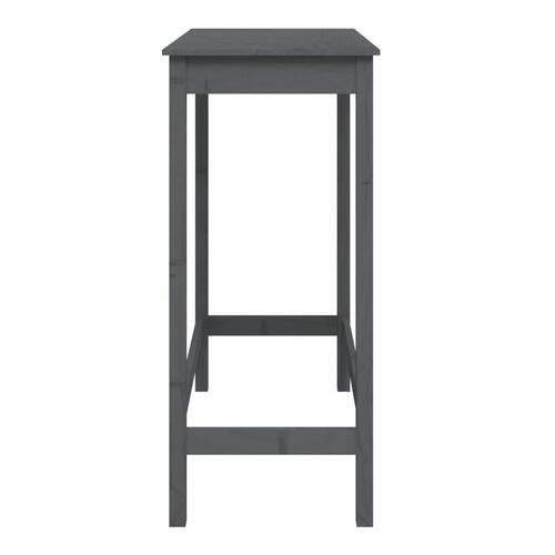 Barbord 100x50x110 cm massivt fyrretræ grå