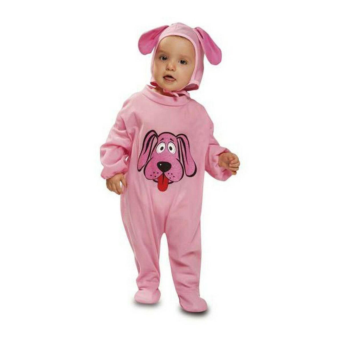 Babykostume - Pink Hund, 0-6 måneder