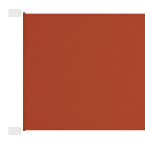 Lodret markise 180x800 cm oxfordstof terrakottafarvet