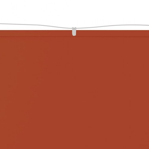 Lodret markise 180x800 cm oxfordstof terrakottafarvet