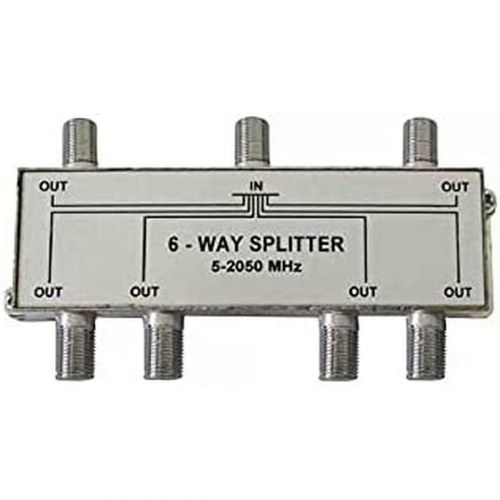 EDM Product Separator 50032 - 6-vejs splitter, 5-2050 MHz