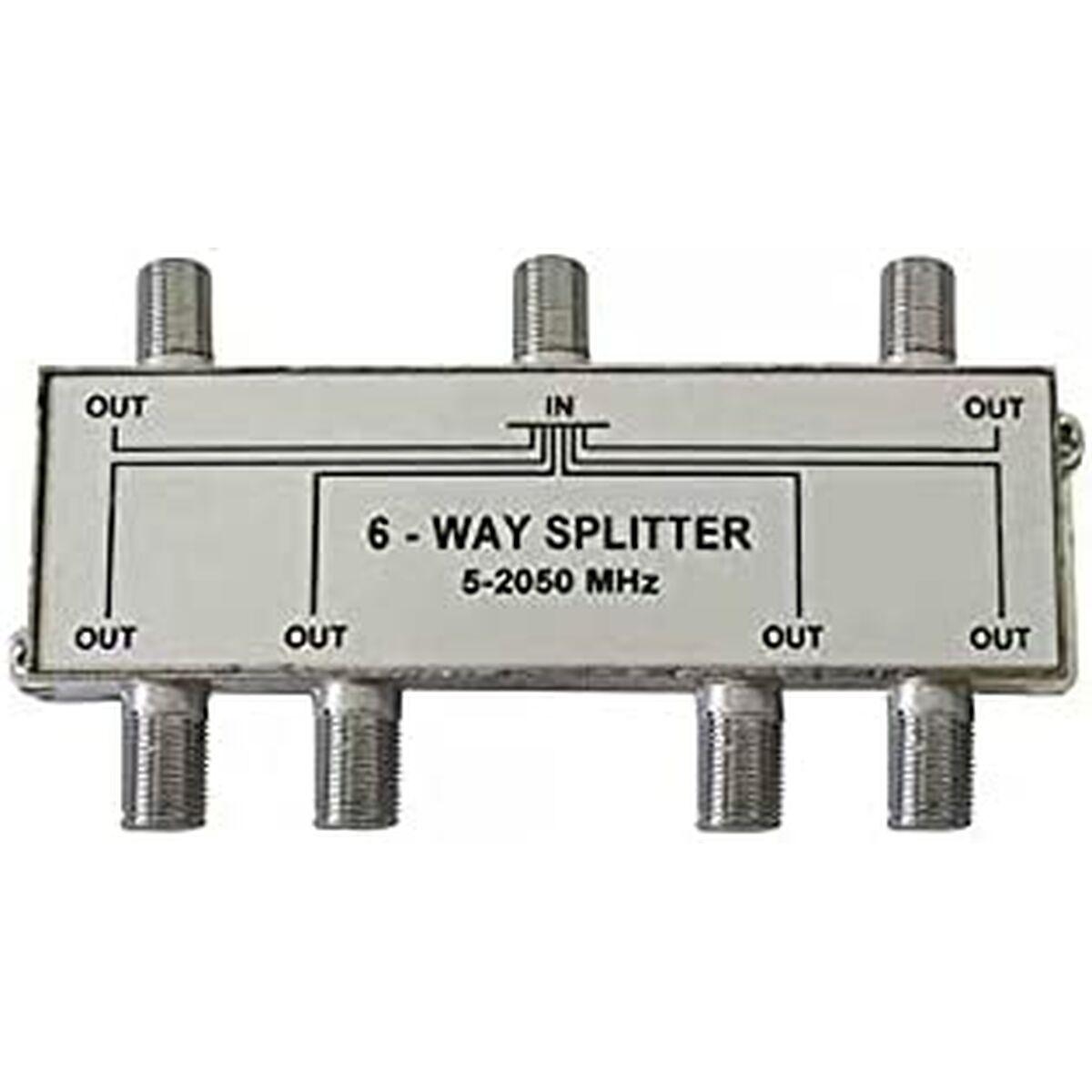 EDM Product Separator 50032 - 6-vejs splitter, 5-2050 MHz