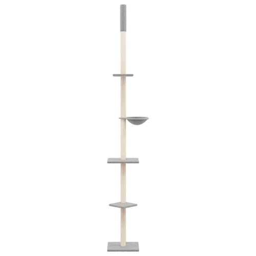 Kradsetræ fra gulv til loft 263,5-289,5 cm lysegrå