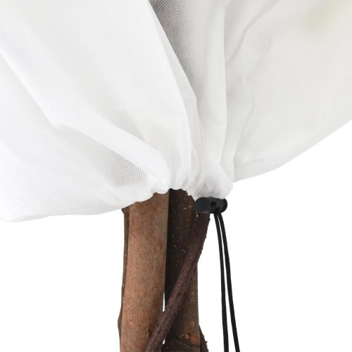 Plantebeskyttelse med snore 12 stk. 70 g/m² 0,8x0,8 m