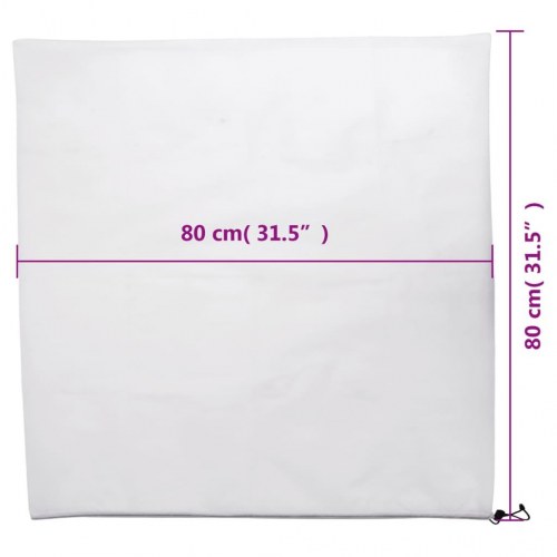 Plantebeskyttelse med snore 12 stk. 70 g/m² 0,8x0,8 m