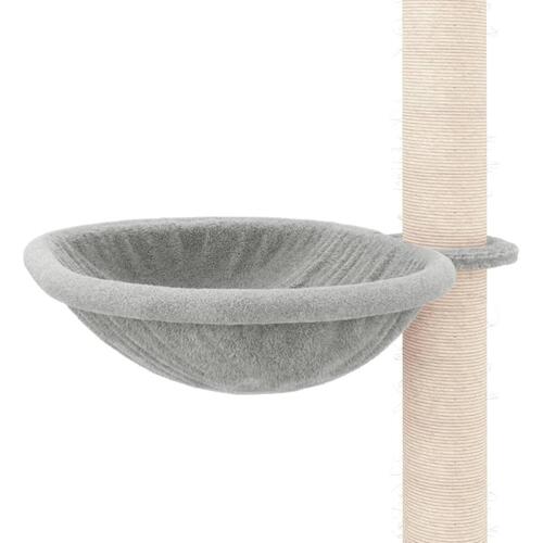 Kradsetræ fra gulv til loft 263,5-289,5 cm lysegrå