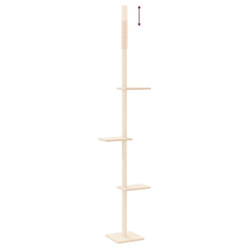 Kradsetræ fra gulv til loft 267,5-297,5 cm cremefarvet
