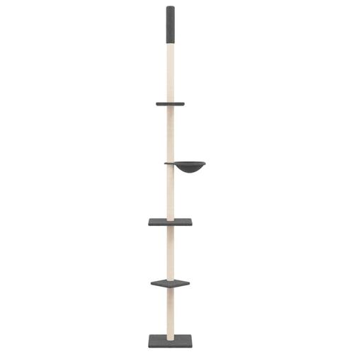 Kradsetræ fra gulv til loft 263,5-289,5 cm mørkegrå