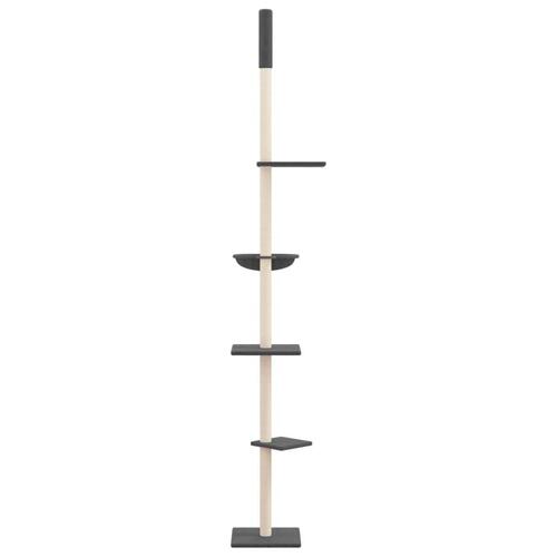 Kradsetræ fra gulv til loft 263,5-289,5 cm mørkegrå