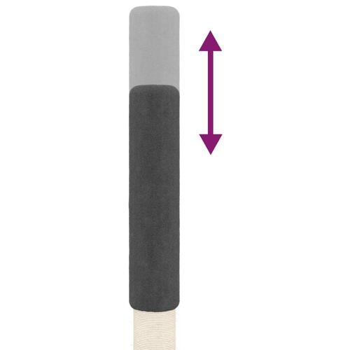 Kradsetræ fra gulv til loft 263,5-289,5 cm mørkegrå