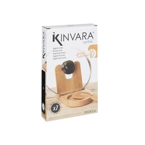 Køkkenredskaber Stand Bambus 12,7 x 20,5 x 3,5 cm (12 enheder)