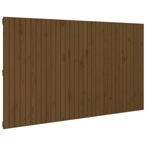 Sengegavl 204 x 3 x 110 cm i massivt fyrretræ - gyldenbrun
