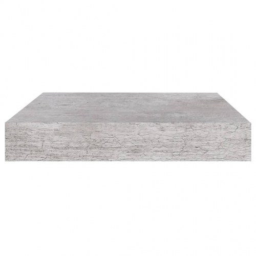 Væghylder 2 stk. - 23 × 23,5 × 3,8 cm i MDF, betongrå