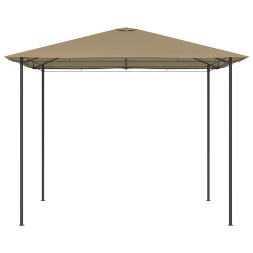 Pavillon 3x3x2,6 m 160 g/m² gråbrun