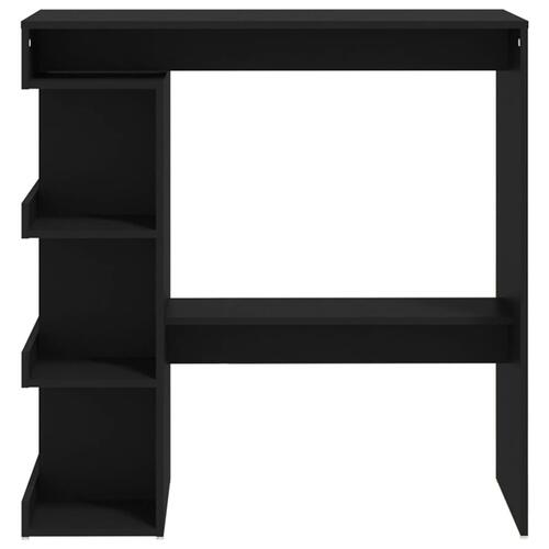 Barbord m. stativ 100x50x101,5 cm konstrueret træ sort