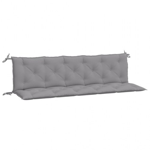 Hynder til havebænk 2 stk. 180x50x7 cm oxfordstof grå