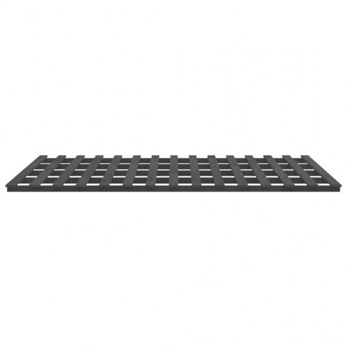 Sengeramme 200x200 cm massivt fyrretræ grå
