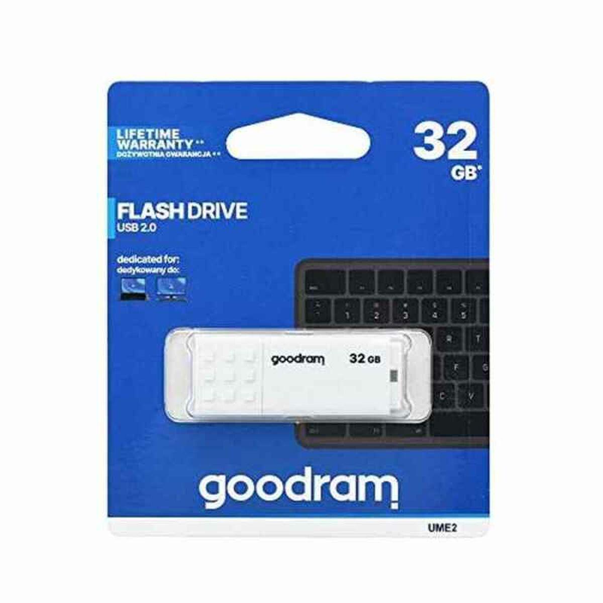 USB-stik GoodRam UME2-0320W0R11 5 MB/s-20 MB/s Hvid 32 GB
