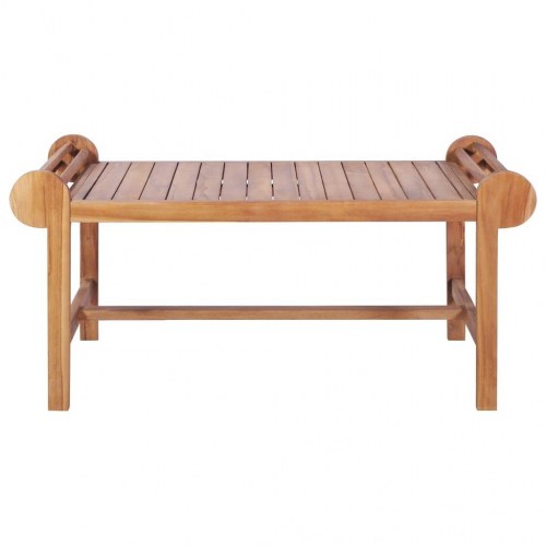 Sofabord 100 x 50 x 45 cm massivt teaktræ