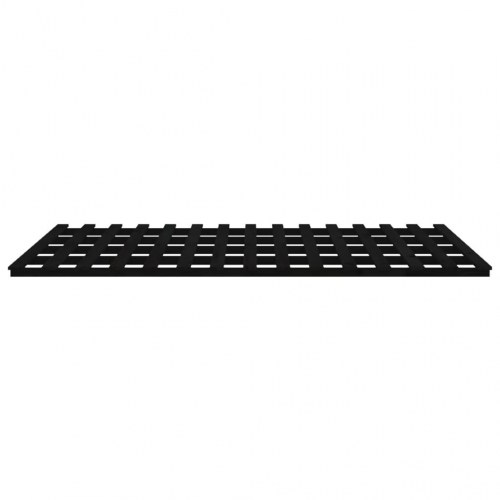 Sengeramme 160x200 cm massivt fyrretræ sort