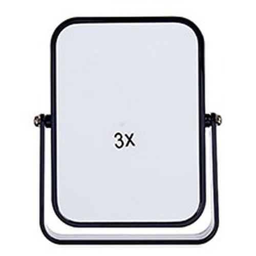 Makeup-Spejl Sort Krystal Plastik 2,5 x 19,5 x 16 cm (6 enheder)