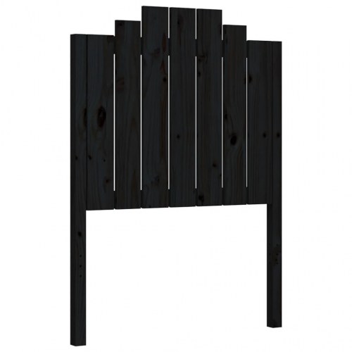 Sengeramme med sengegavl Small Single 75 x 190 cm - sort