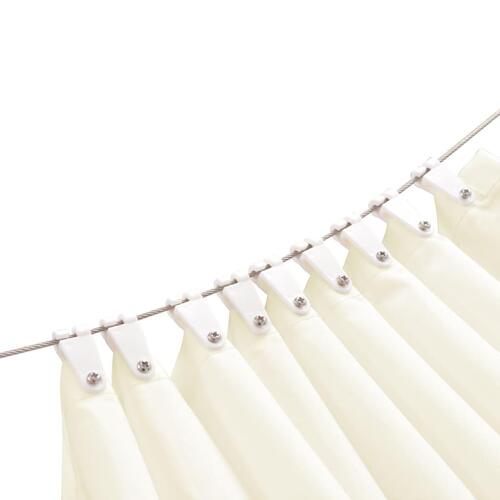 Terrassemarkise oxfordstof 140 x 420 cm cremefarvet