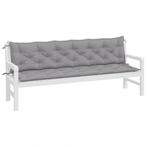 Hyndesæt til havebænk 200 x 50 x 7 cm - grå
