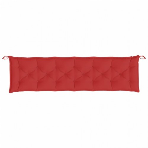 Hynder til havebænk 200 x 50 x 7 cm - rød