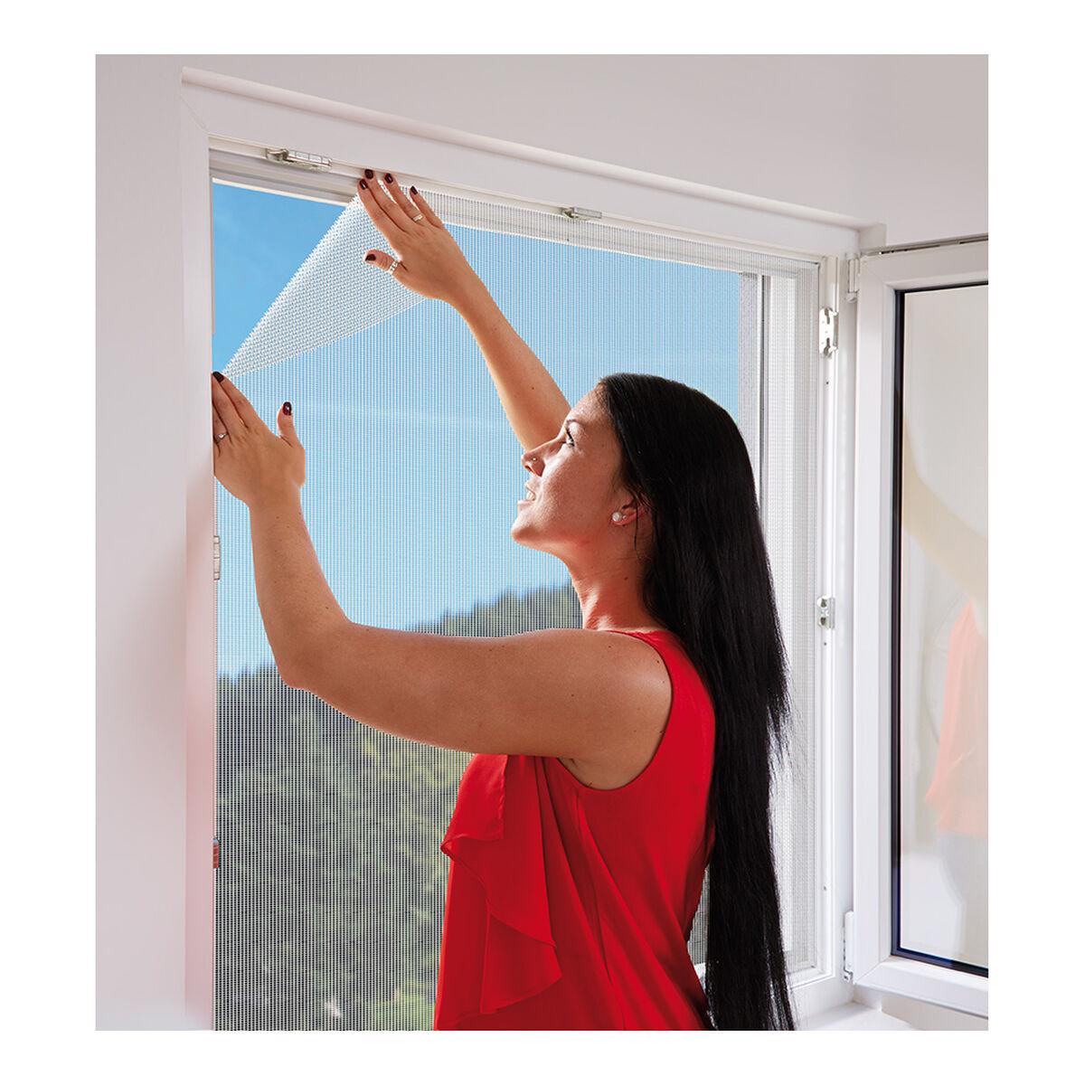 Schellenberg myggenet til vindue, glasfiber, hvid 130 × 150 cm