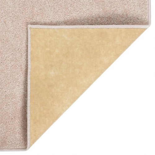 Gulvtæppe 200x290 cm kort luv mørk beige
