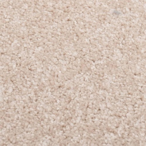 Gulvtæppe 200x290 cm kort luv mørk beige