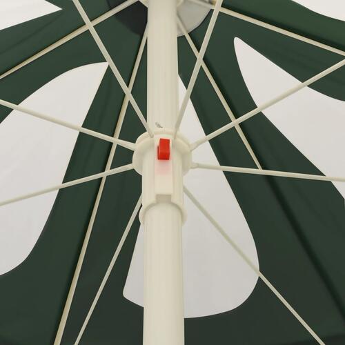 Strandparasol 240 cm grøn
